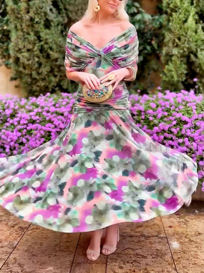 Solène™ | Long Floral Dress
