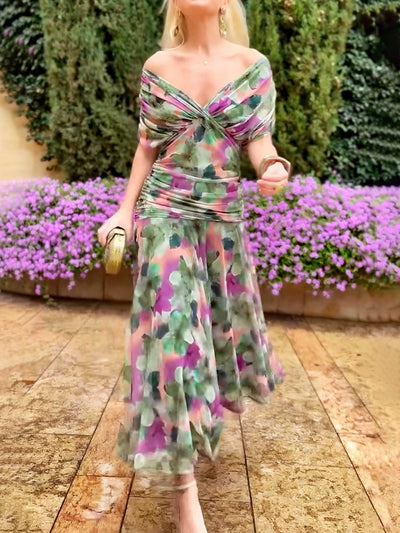 Solène™ | Long Floral Dress