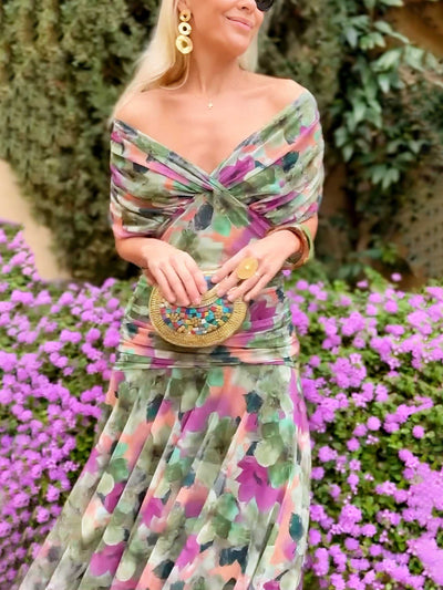 Solène™ | Long Floral Dress