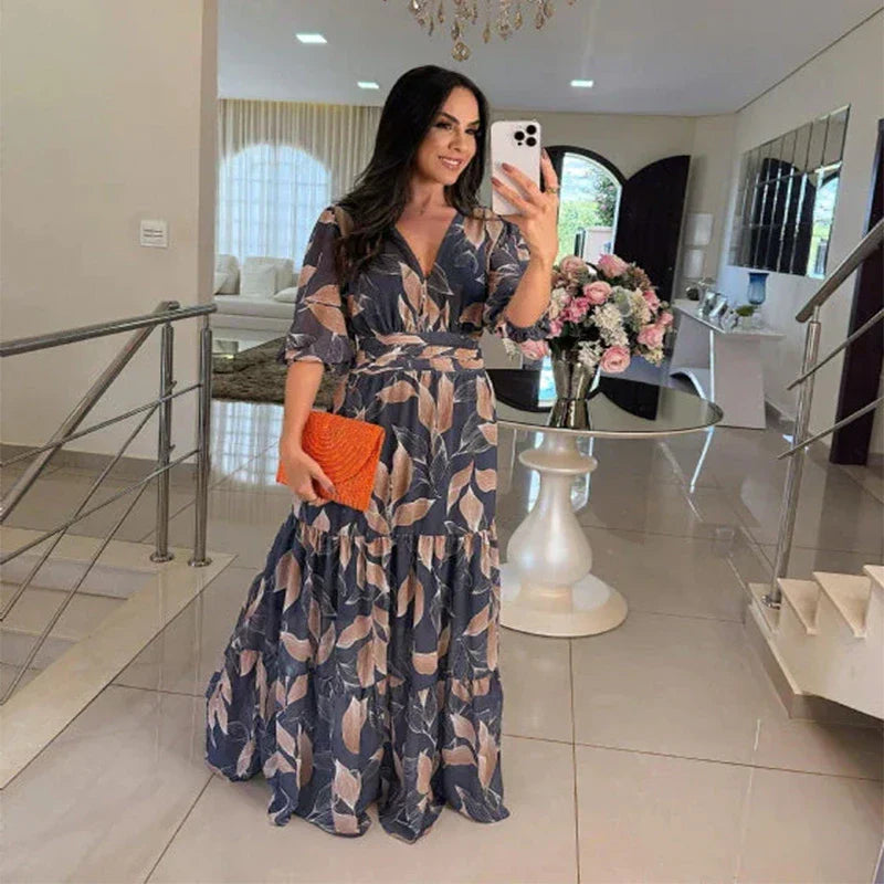 Camille | Long Floral Dress