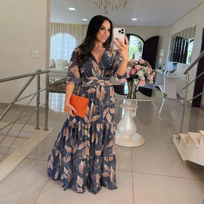 Camille | Long Floral Dress