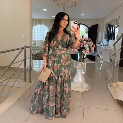 Camille | Long Floral Dress