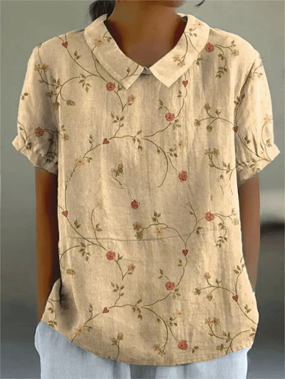 Elina Blossom-Collar Blouse