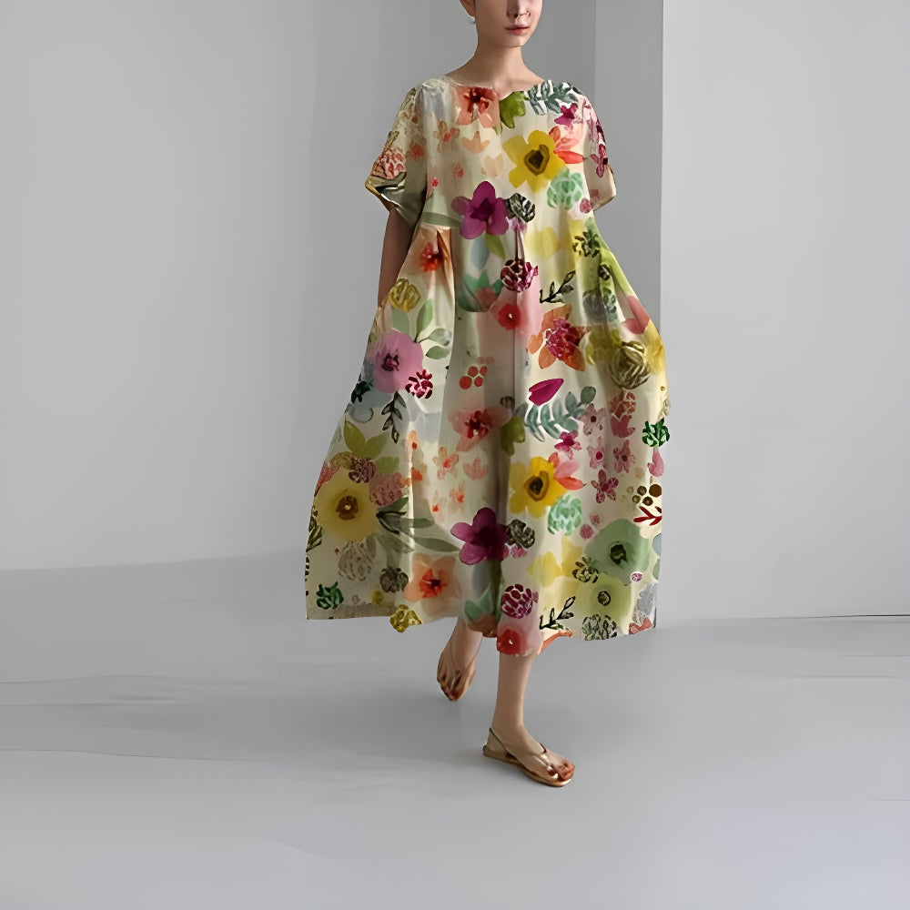 Amaya™ | Bohemian Floral Dress