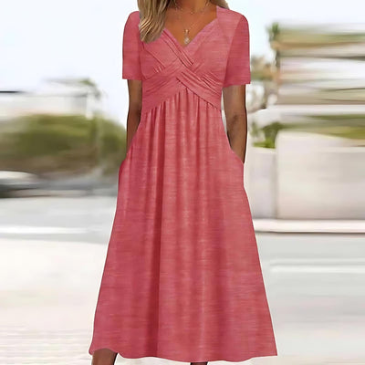 Linn - Midi Dress with Tummy Coverage