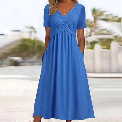 Linn - Midi Dress with Tummy Coverage