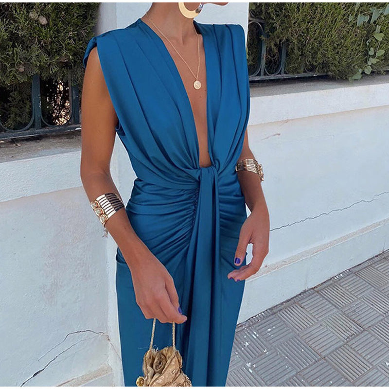 Crocetta™ | Elegant Dress with Chic Neckline