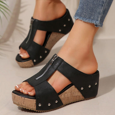 Aria Zip-Up Orthopedic Sandals