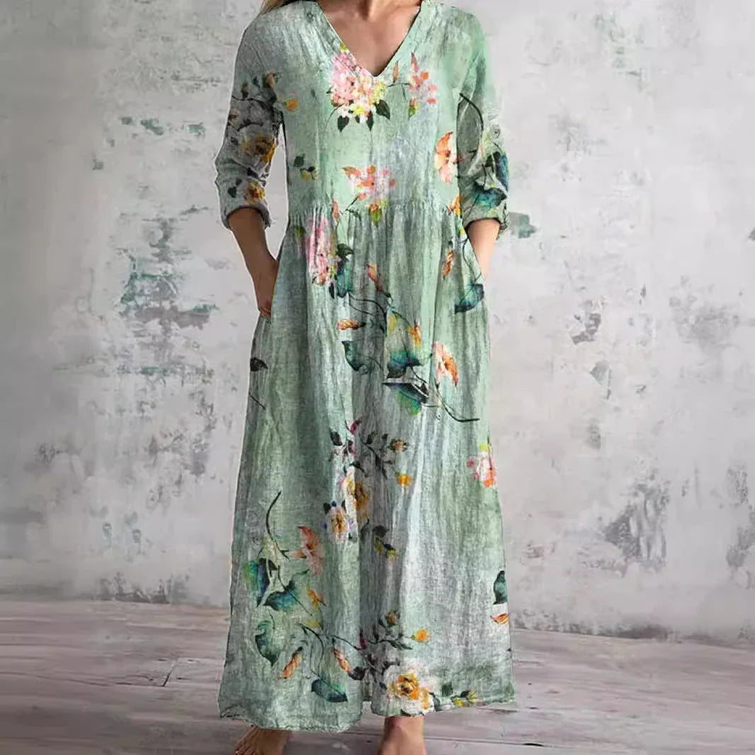 Auréna | Sage Floral Dress