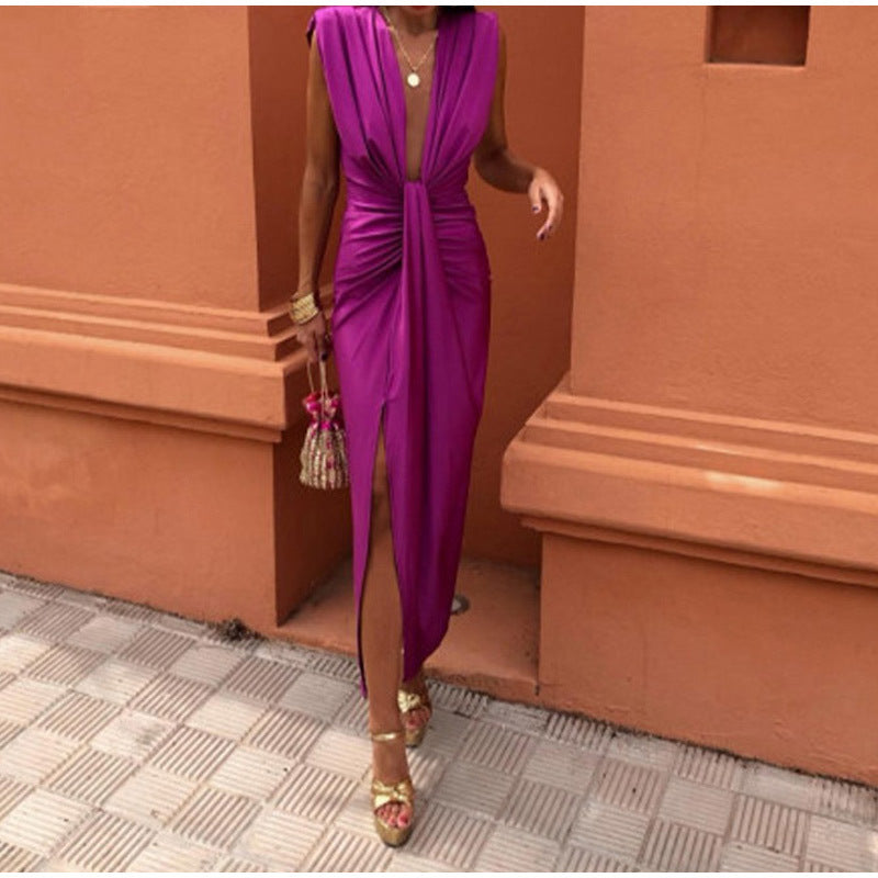 Crocetta™ | Elegant Dress with Chic Neckline