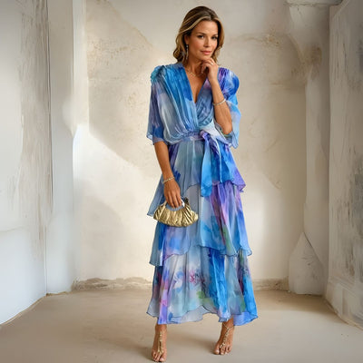 Sylviane™ | Floral Tiered Dress