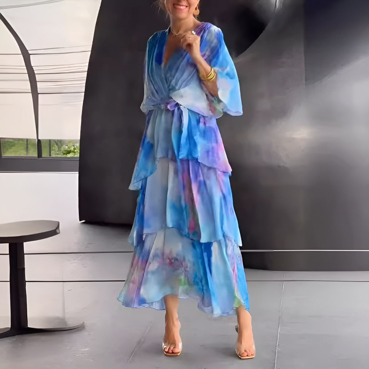 Sylviane™ | Floral Tiered Dress