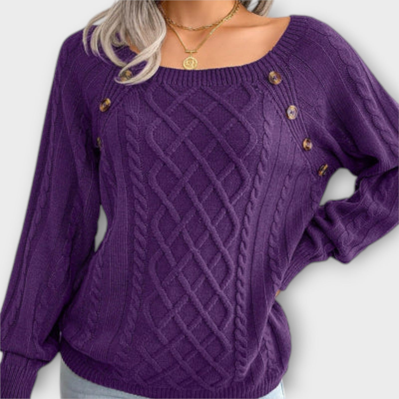 Sweater with Buttons