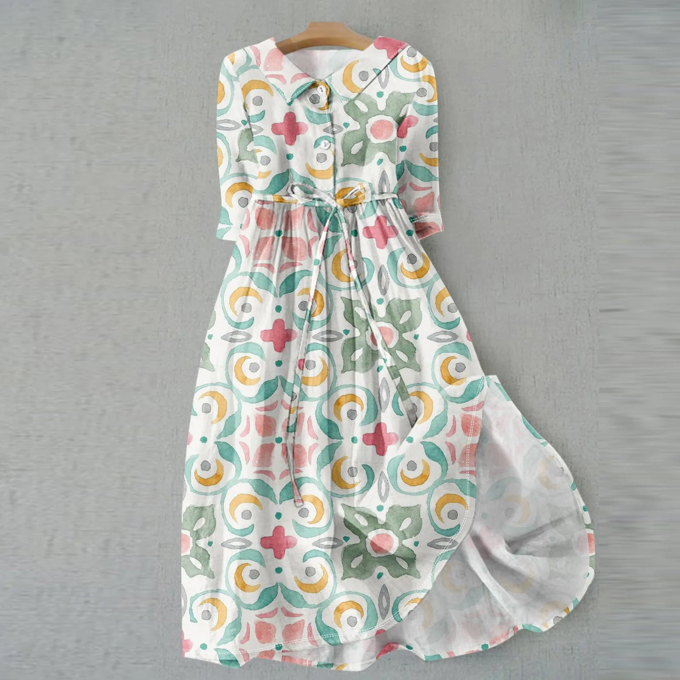 Celia-Mosaic | Shirt Dress – Whimsy Meets Geometry