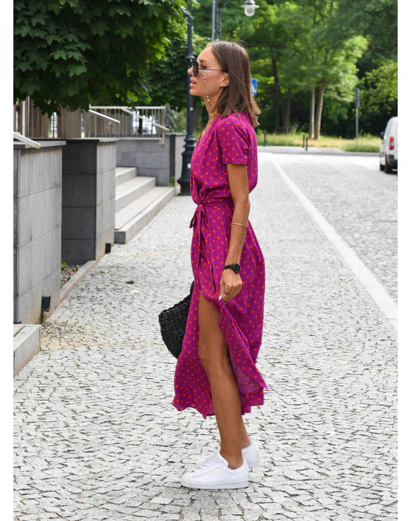 Suzanne | Elegant V-Neck Dress