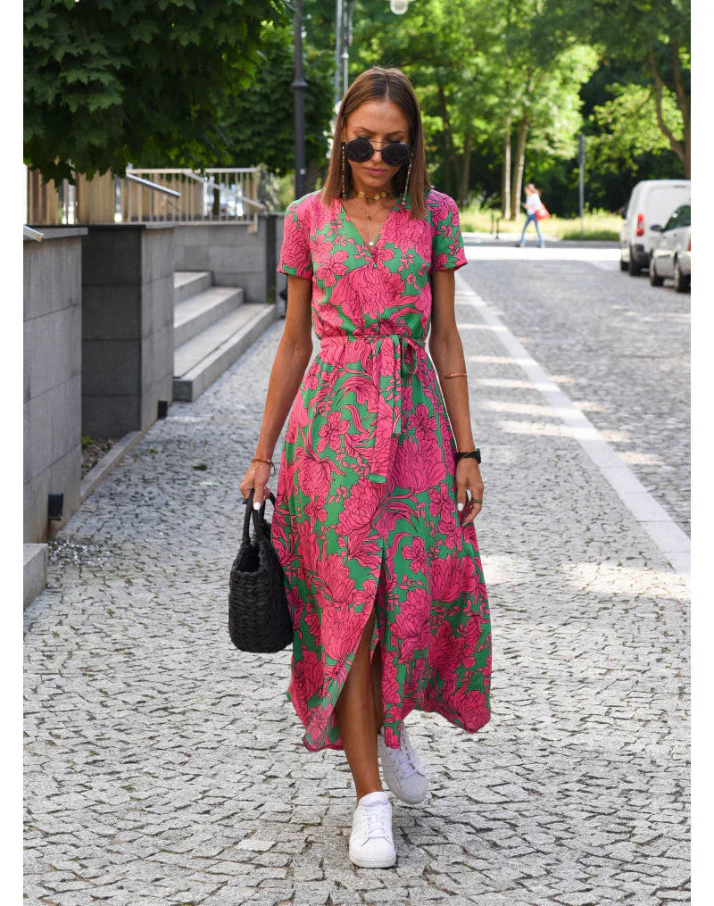 Suzanne | Elegant V-Neck Dress