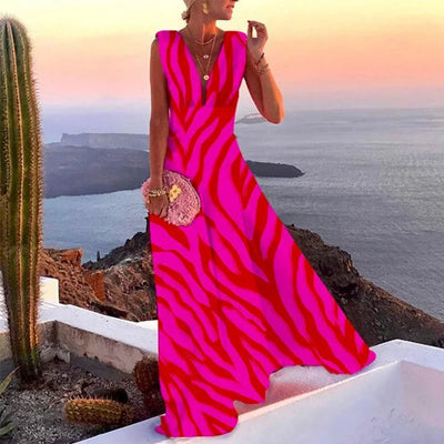 Lynor | Elegant Floral Sleeveless Dress