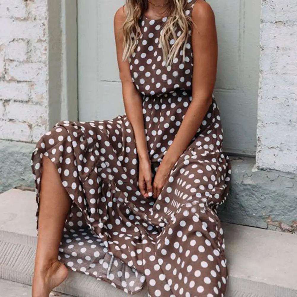 Capri Polka Dot Maxi Dress