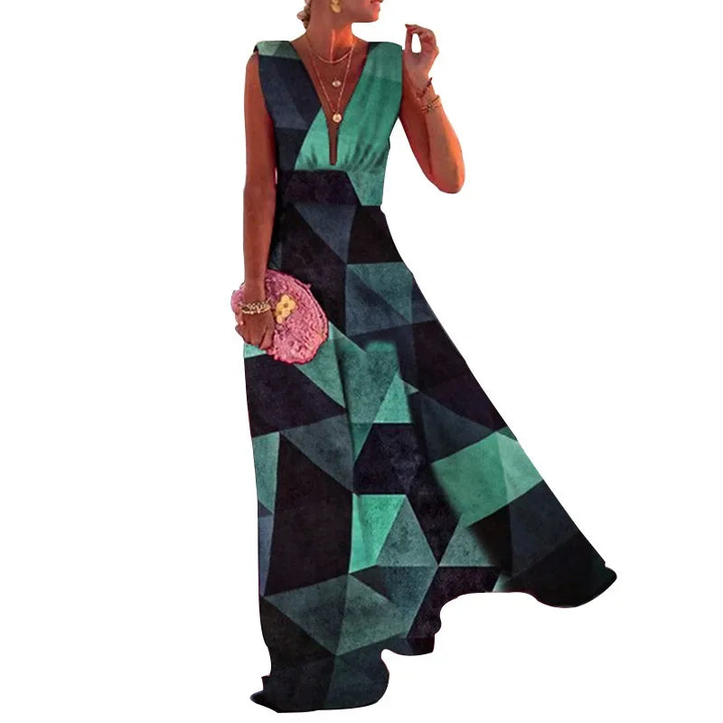 Lynor | Elegant Floral Sleeveless Dress