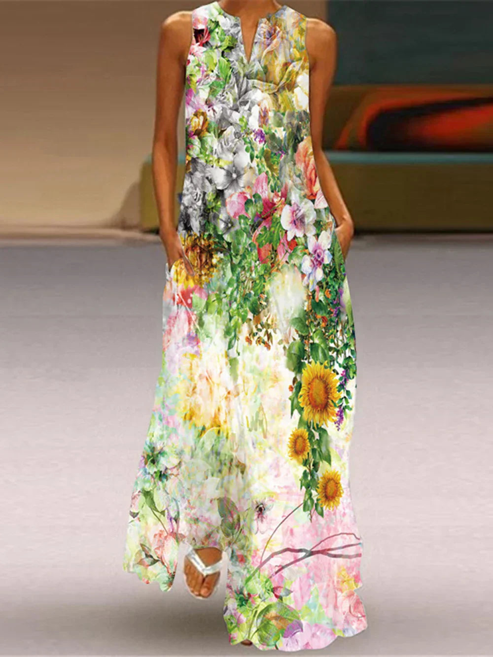 Aurelia | A-Line Butterfly Floral Dress