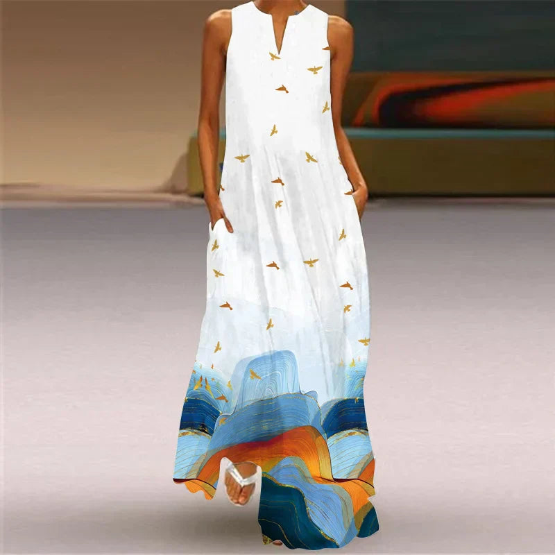 Aurelia | A-Line Butterfly Floral Dress