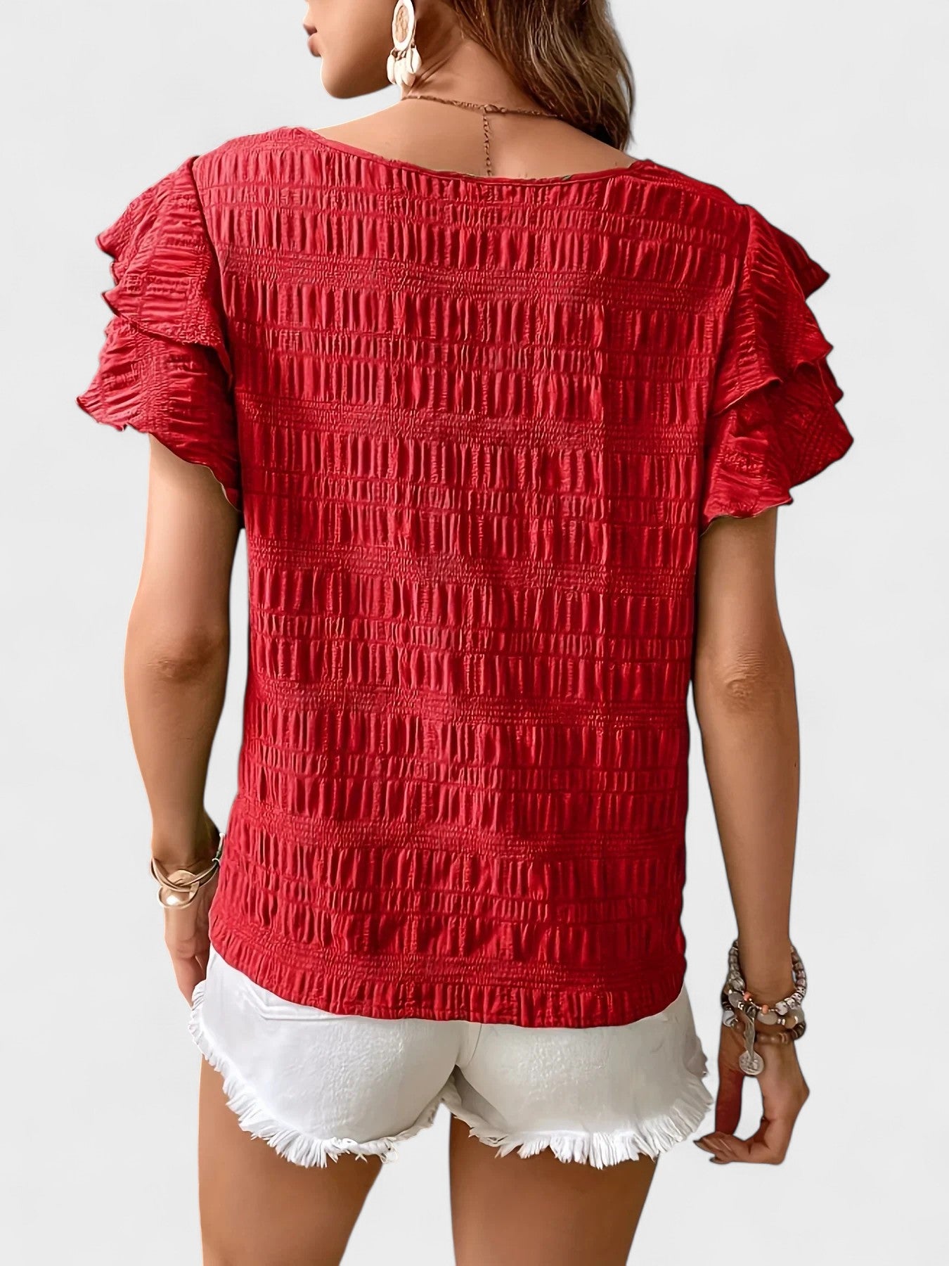 Charmaine - Light & Breezy Blouse with Fun Ruffles