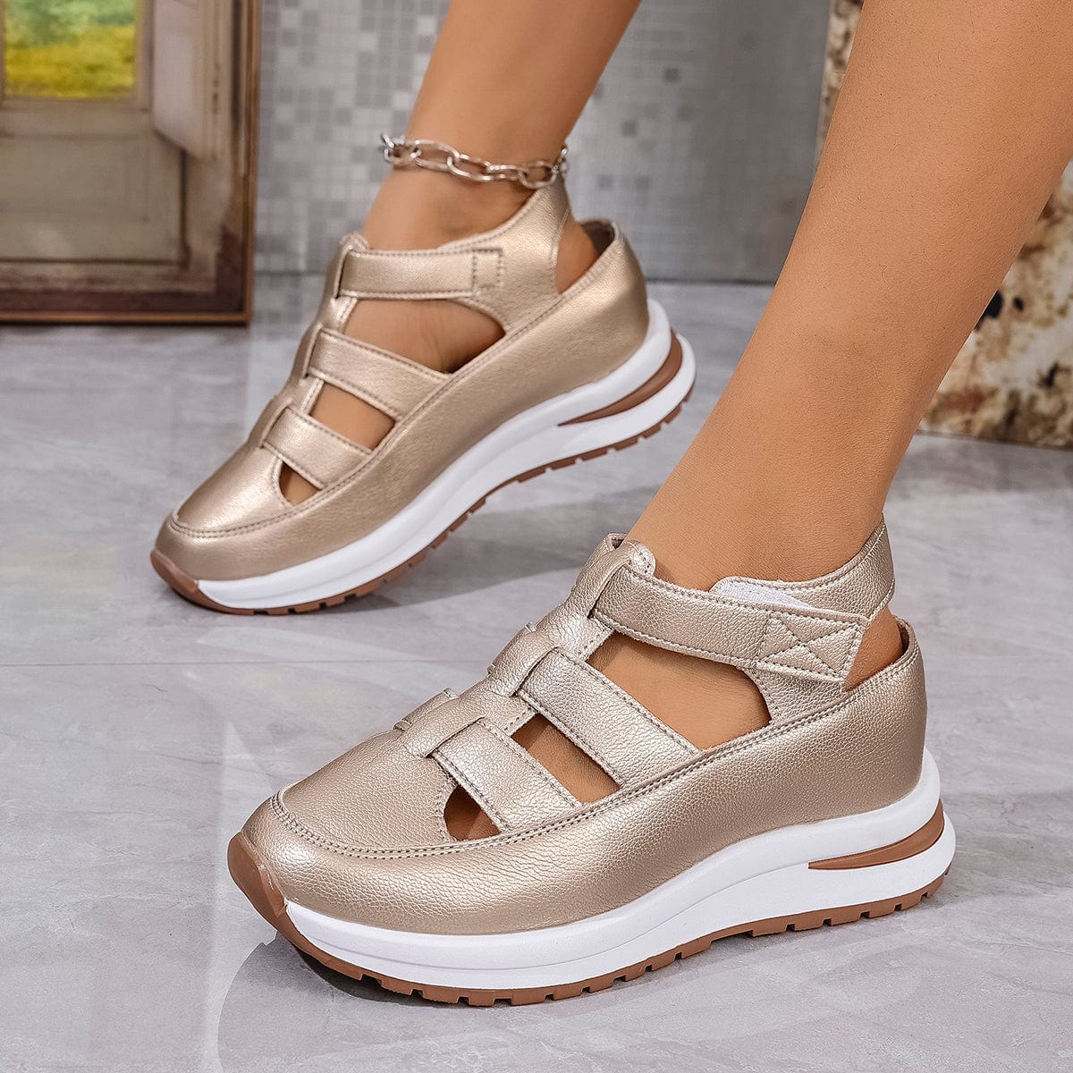 Barcelona Breeze Leather Sandals