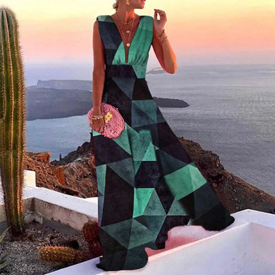 Lynor | Elegant Floral Sleeveless Dress