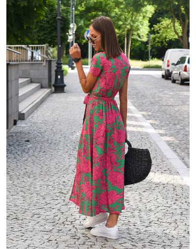 Suzanne | Elegant V-Neck Dress