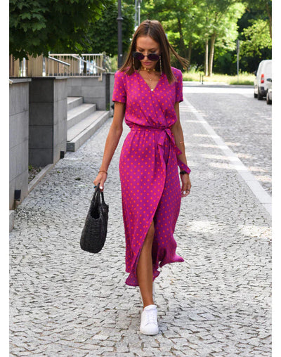 Suzanne | Elegant V-Neck Dress