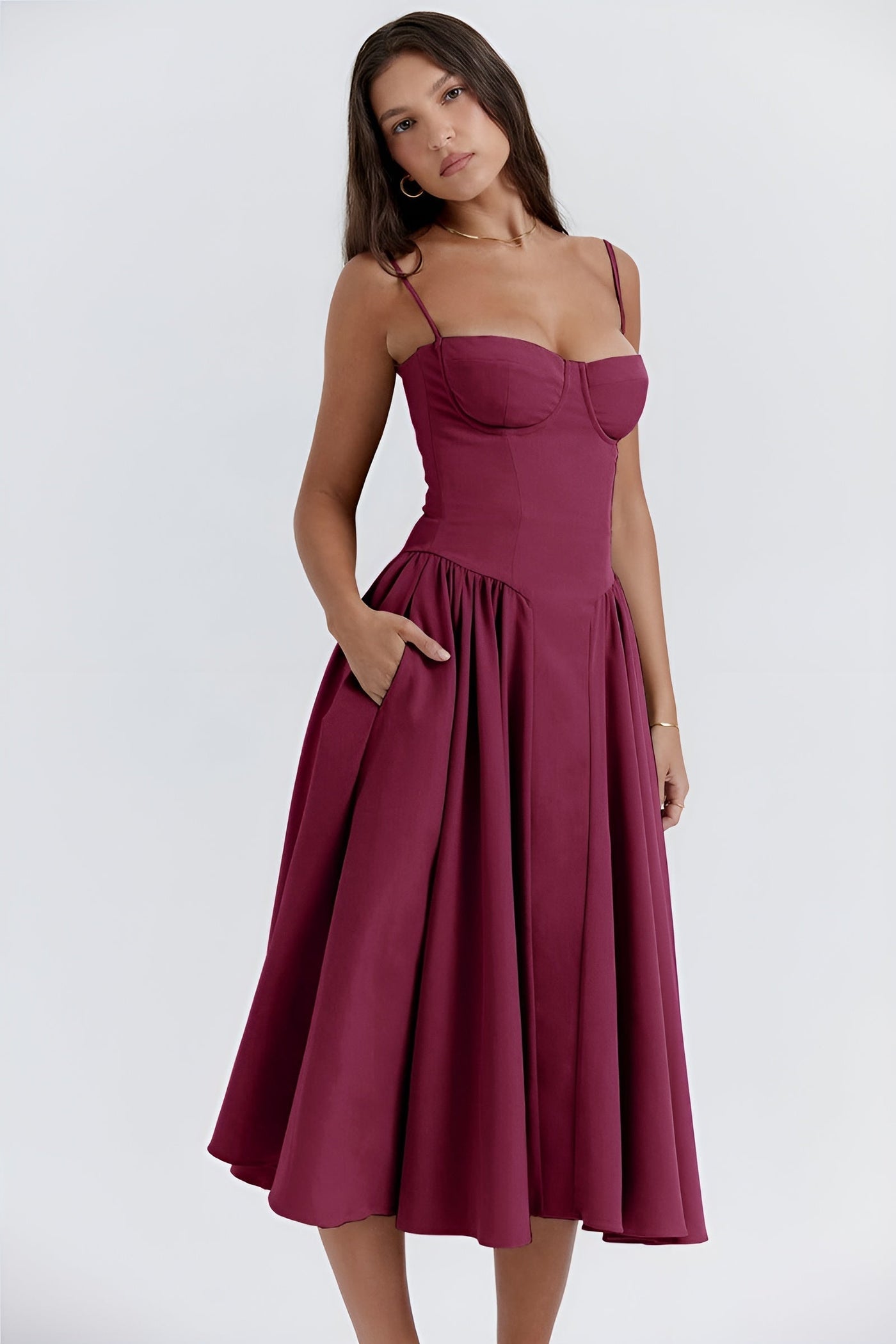Camilla™ | Sleeveless Dress with Corset Fit