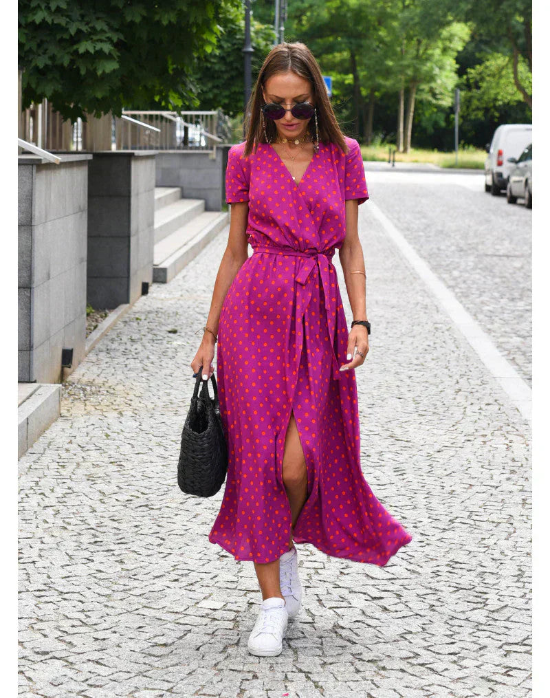 Suzanne | Elegant V-Neck Dress
