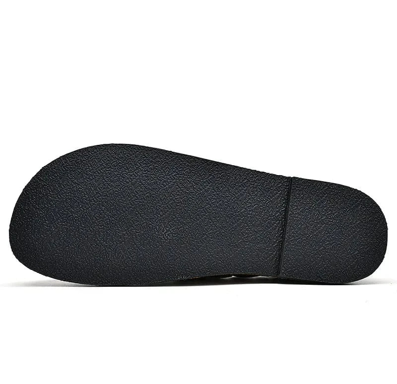 Calen Buckled Leather Loafers