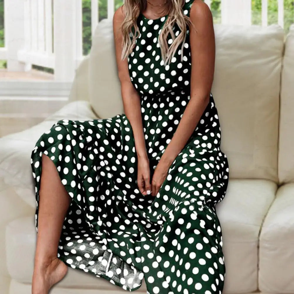Capri Polka Dot Maxi Dress