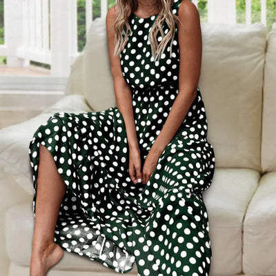 Capri Polka Dot Maxi Dress
