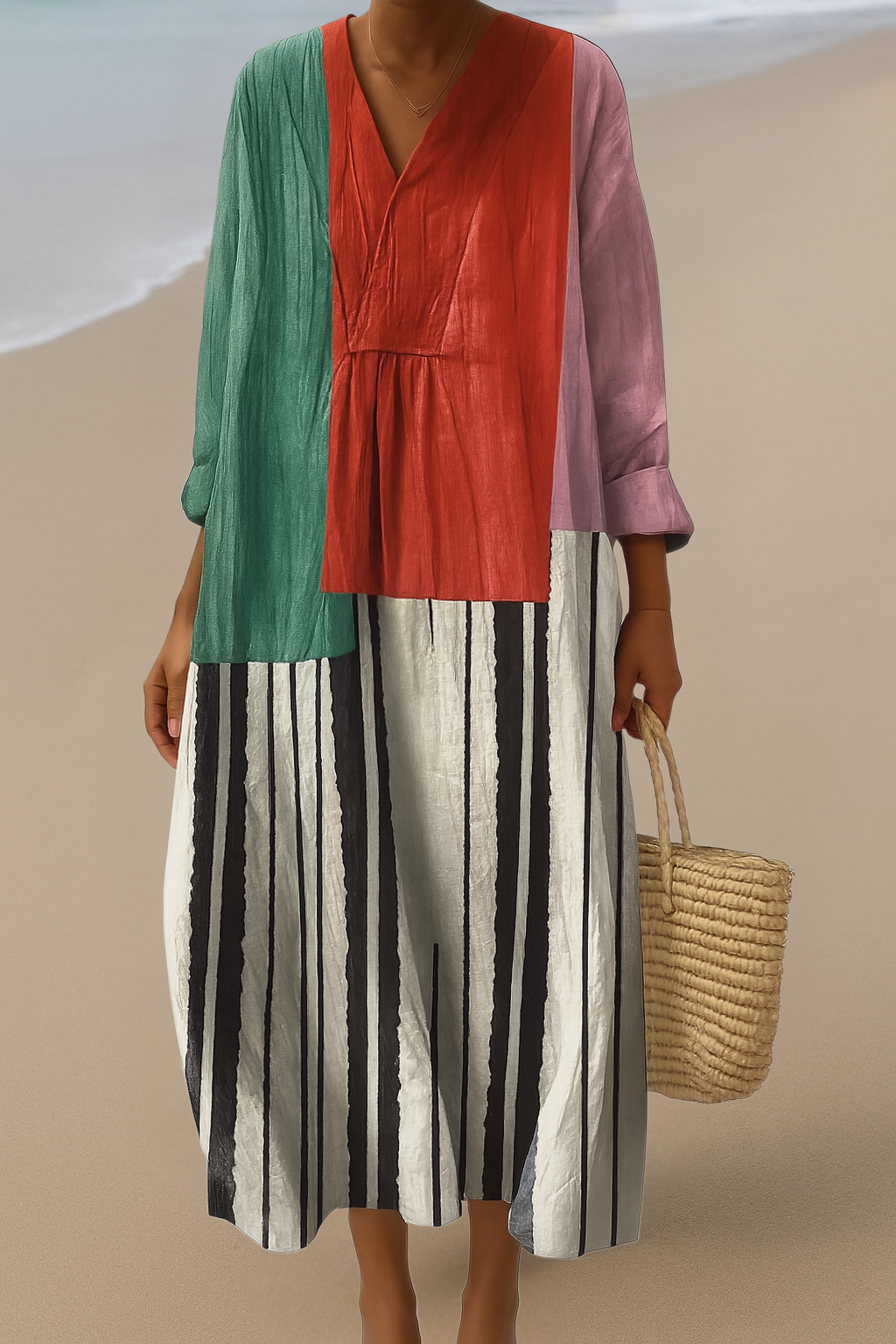 Anne | Artistic Maxi Dress  Express Yourself in Effortless Style