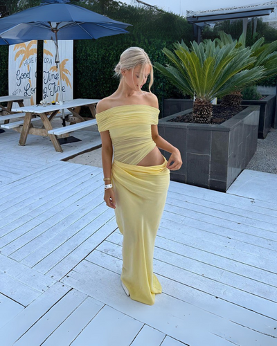 Quelina | Sunveil Drape Dress