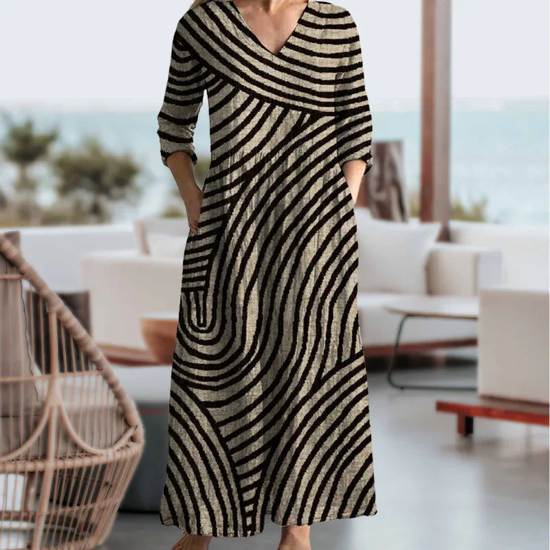 Ayla | Vintage Chic Striped Dress
