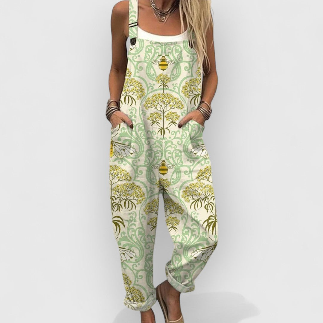 Briony | Floral Vintage Jumpsuit