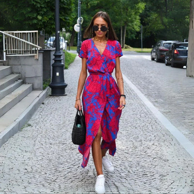 Suzanne | Elegant V-Neck Dress