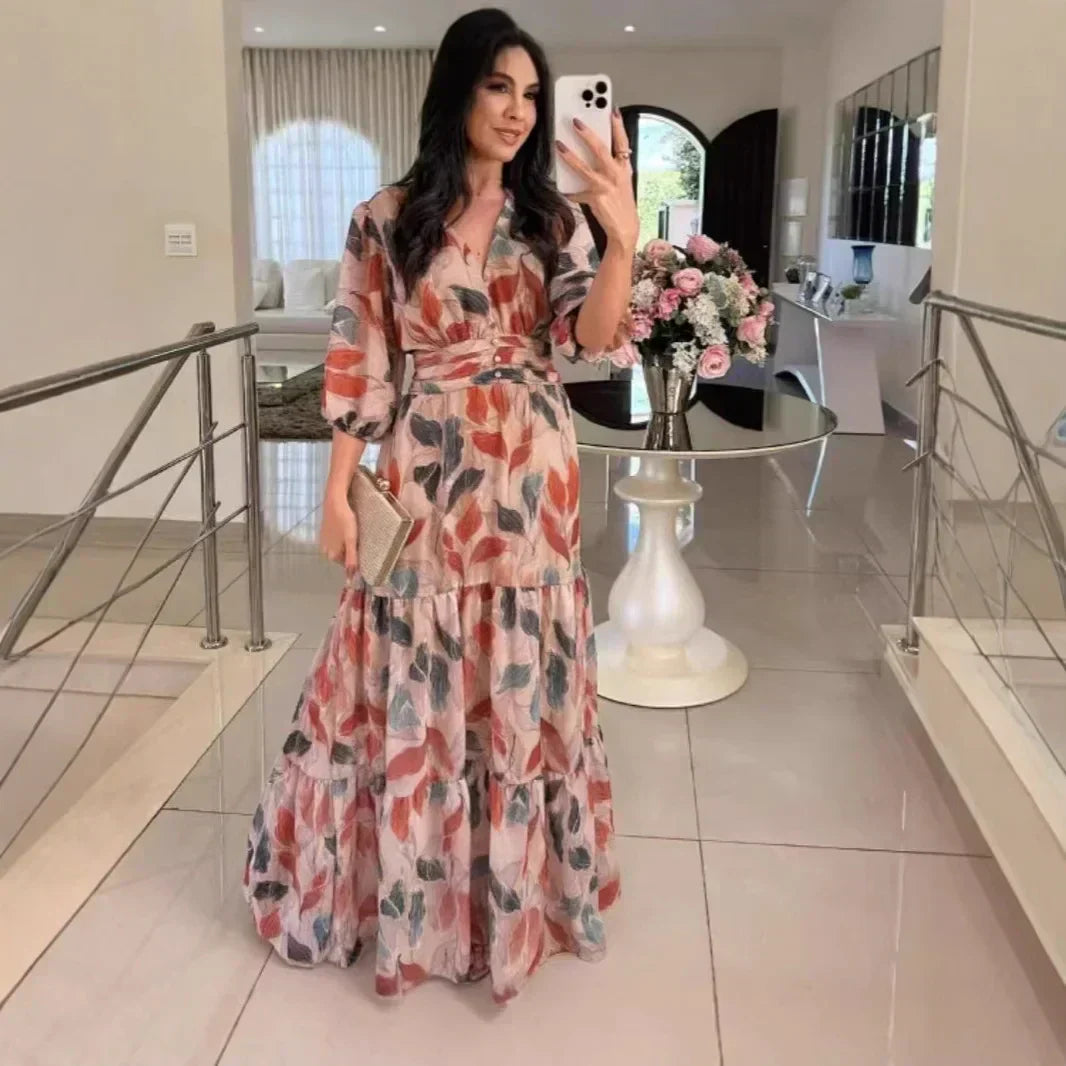 Camille | Long Floral Dress