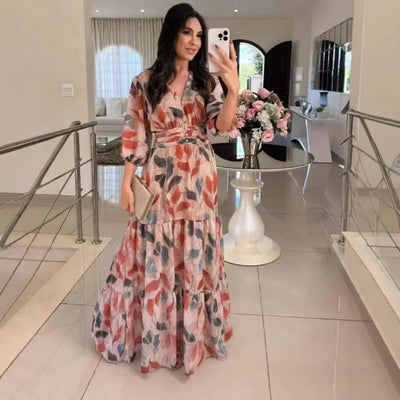 Camille | Long Floral Dress