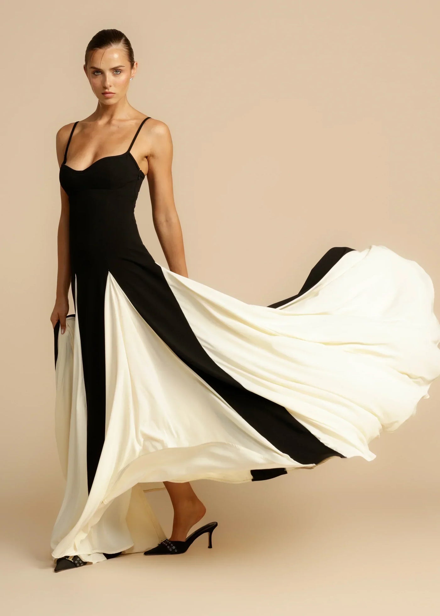Ariane™ | Black and White Dress