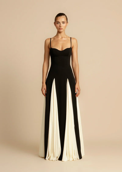 Ariane™ | Black and White Dress