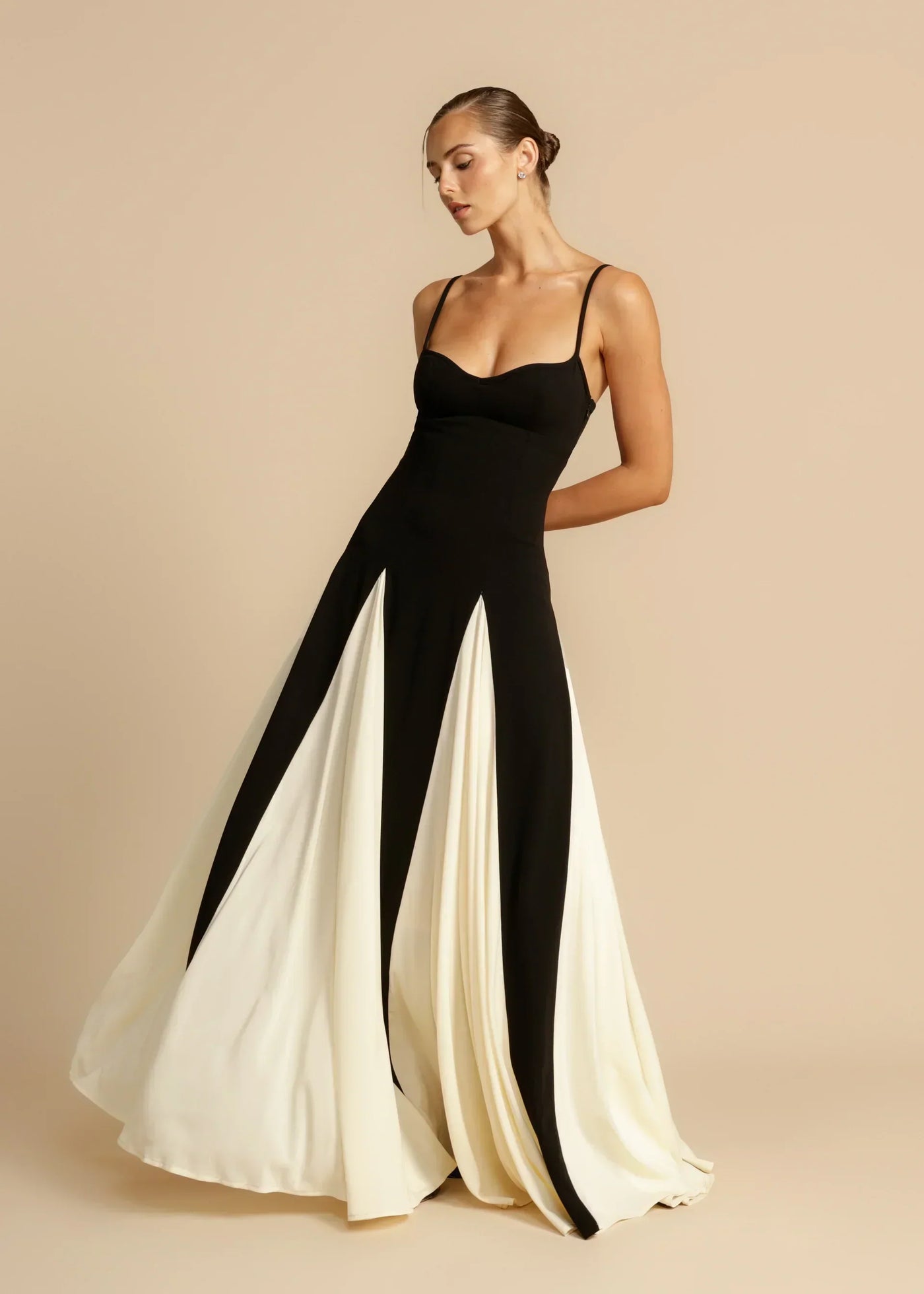 Ariane™ | Black and White Dress