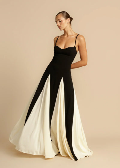 Ariane™ | Black and White Dress