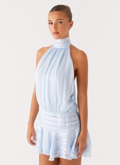 SERENELLA | Mini Dress with Beads and Chiffon