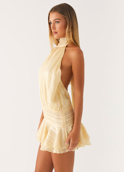 SERENELLA | Mini Dress with Beads and Chiffon