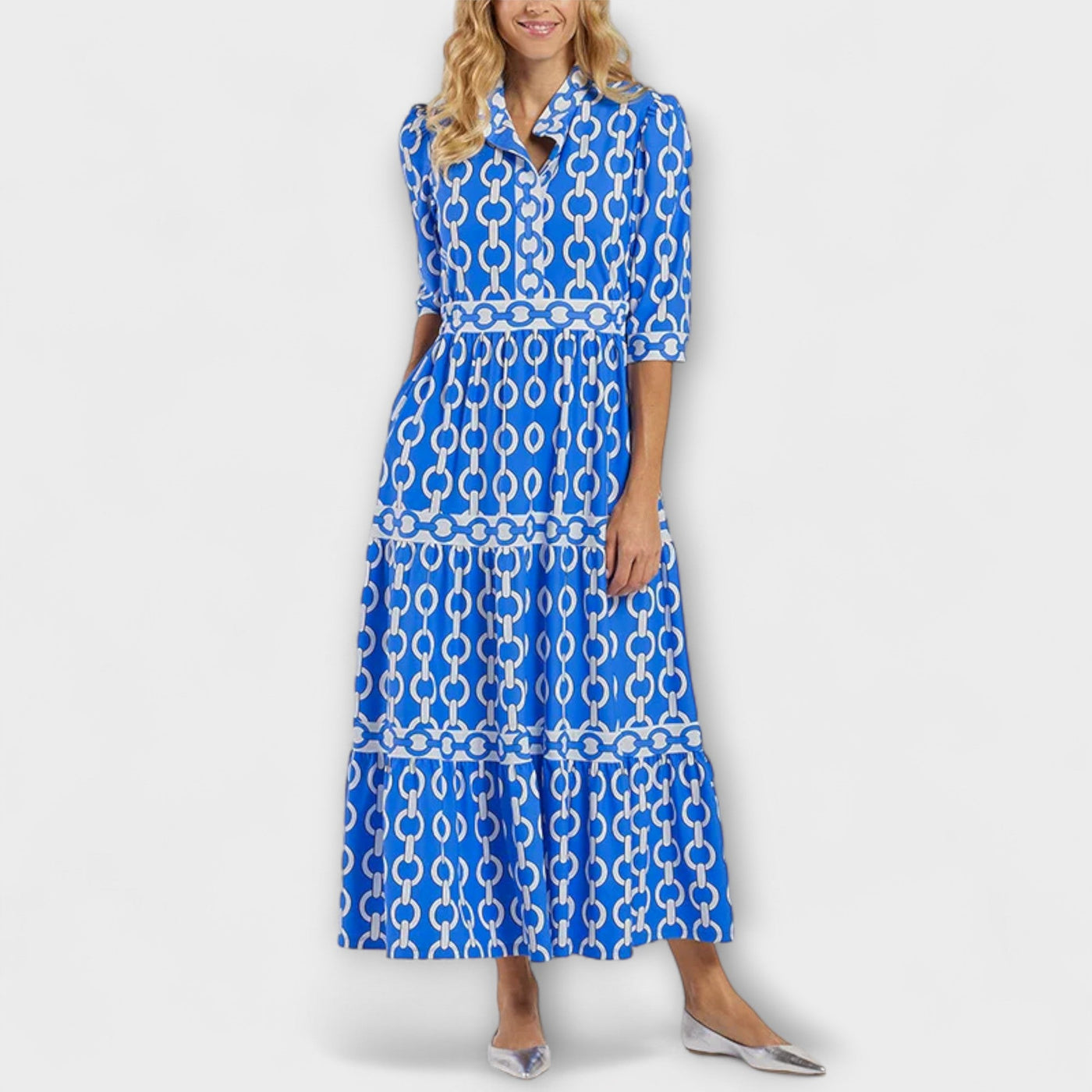 Nina | Printed Midi Dress
