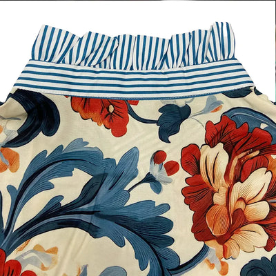 Chloe - Vintage Floral Printed Blouse